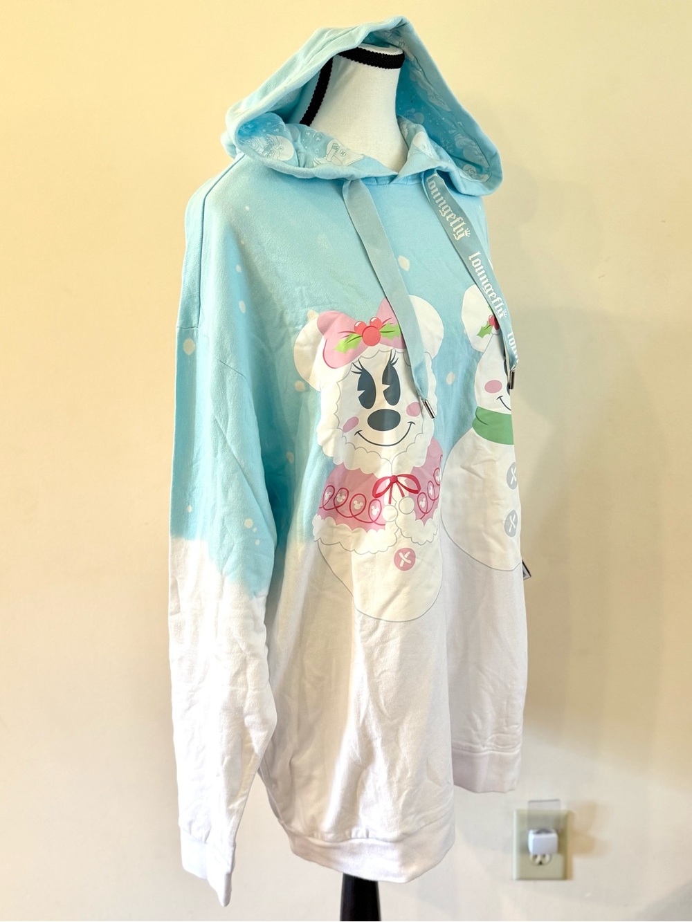 Disney / Loungefly Holiday Hoodie size Large - Picture 3 of 10